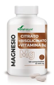Magnezij citrat, bisglicinat in vitamin B6 tablete Soria Natural